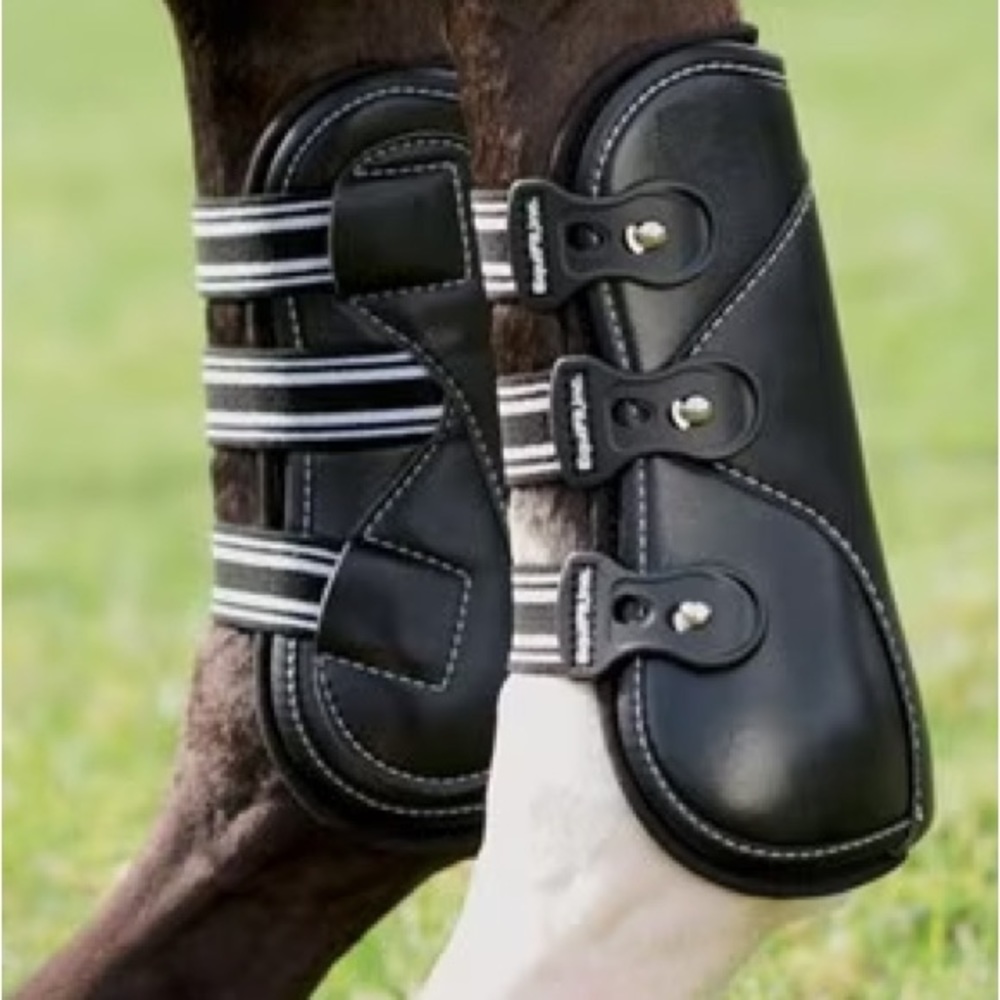 Equifit D-Teq Open Black Front Boots Medium